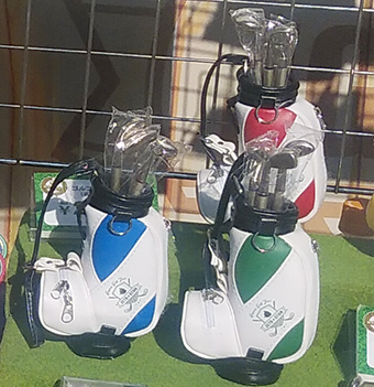 ゴルフバッグペン立て